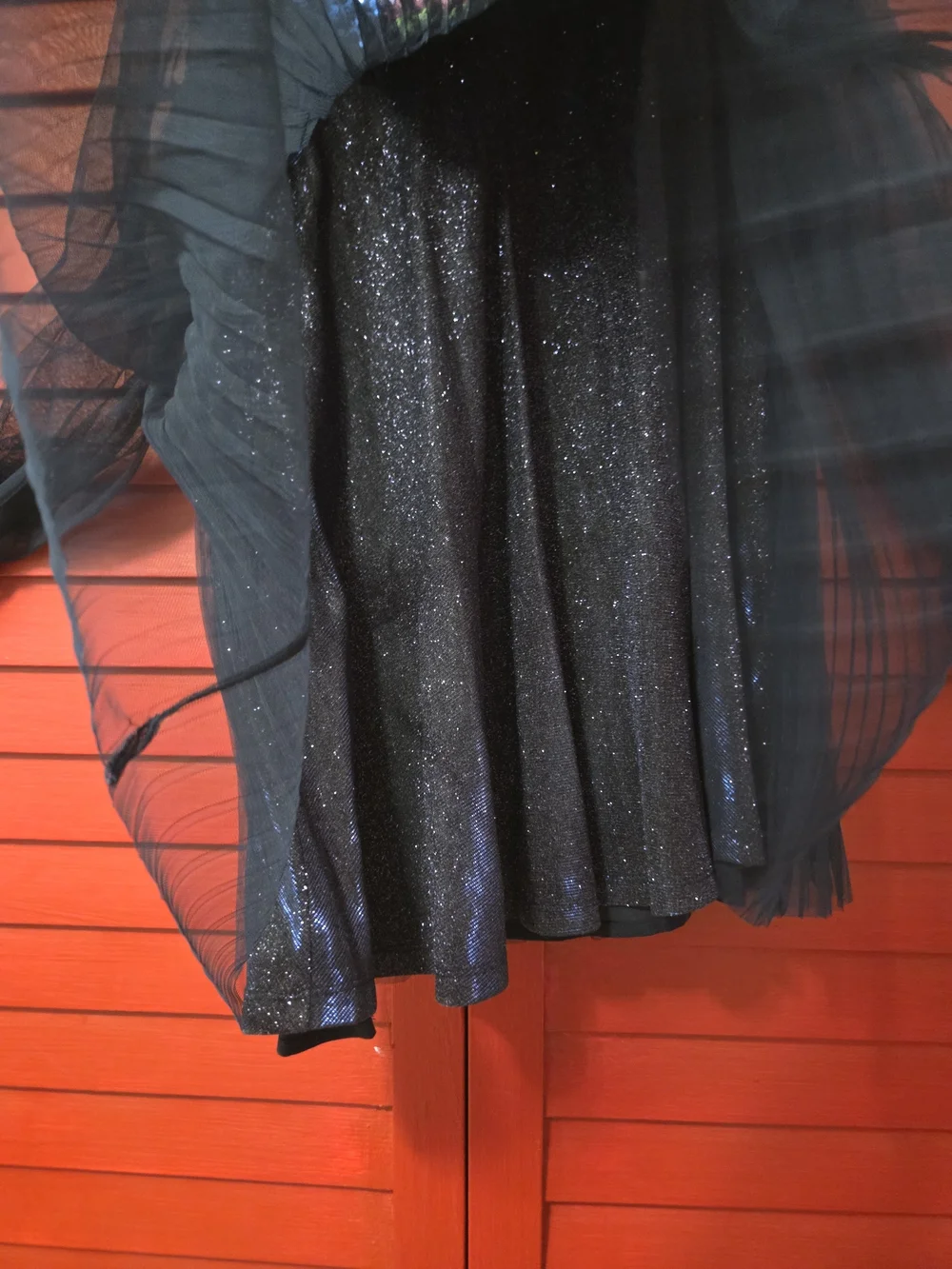 Billieblush Navy Blue Sequin Tulle Dress with Multicolor Sequin Cat Motif